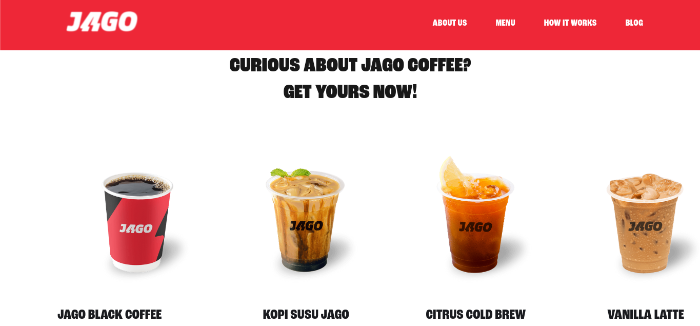 Tangkapan Layan Website Jago Coffee