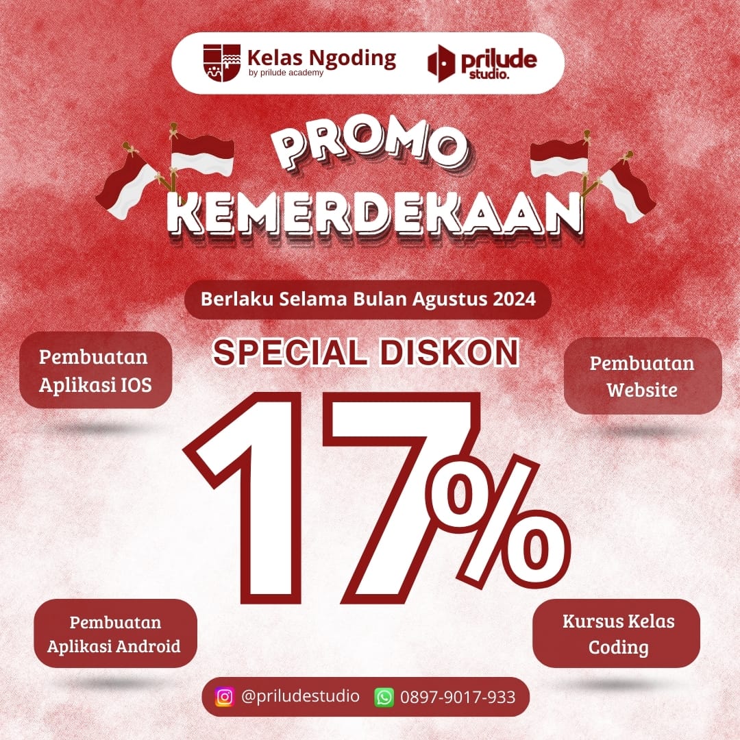 Diskon Pembuatan Aplikasi !